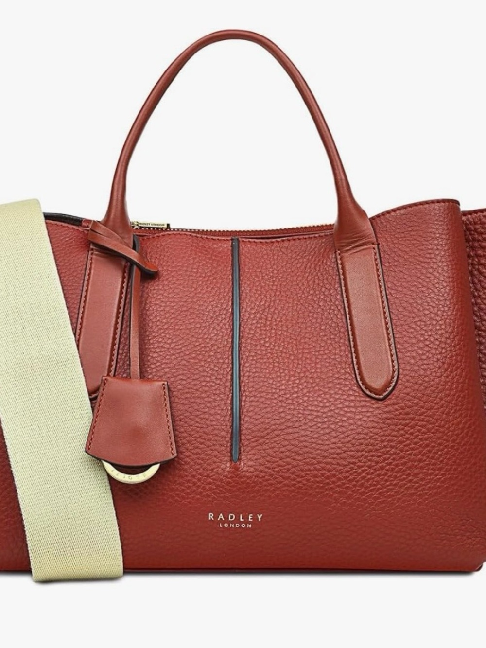 RADLEY London Hillgate Place Medium Leather Satchel Bag, Rust
